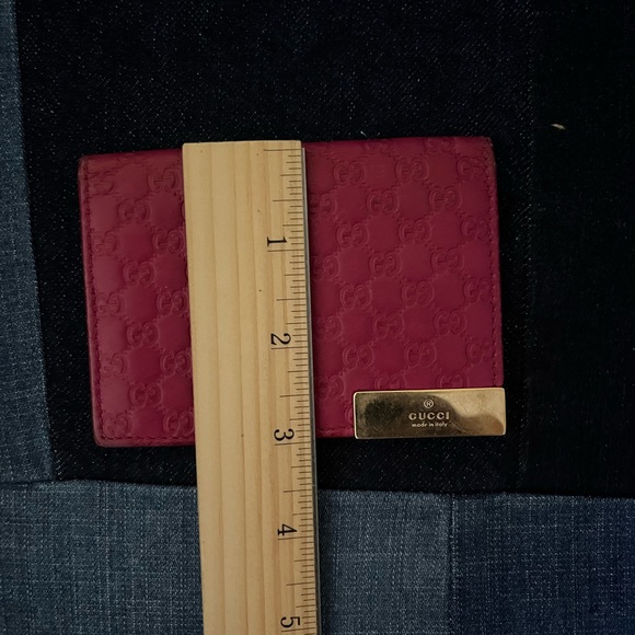 Gucci Pocket Organizer Wallet - Fuchsia MicroGuccissima. 💯 Authentic - Picture 4 of 5